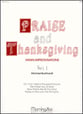 Praise and Thanksgiving Set 1 Organ sheet music cover